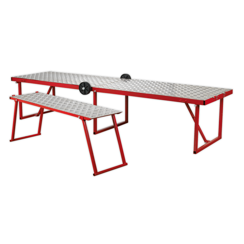 Sealey MCW360 360kg Motorcycle Portable Folding Workbench/Pit Table