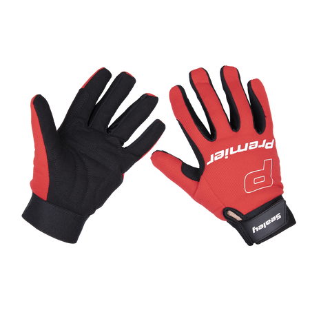 Sealey MG796L Mechanic's Gloves Padded Palm - Large Pair