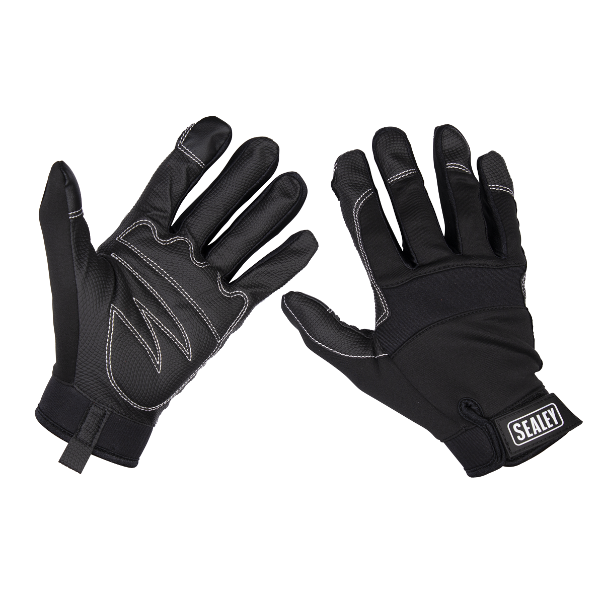 Sealey MG798L Light Palm Tactouch Mechanic's Gloves - Large