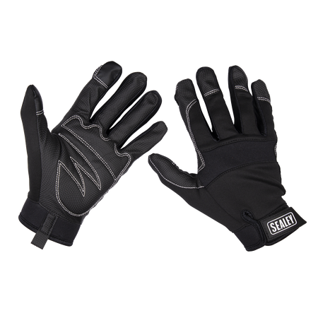 Sealey MG798L Light Palm Tactouch Mechanic's Gloves - Large