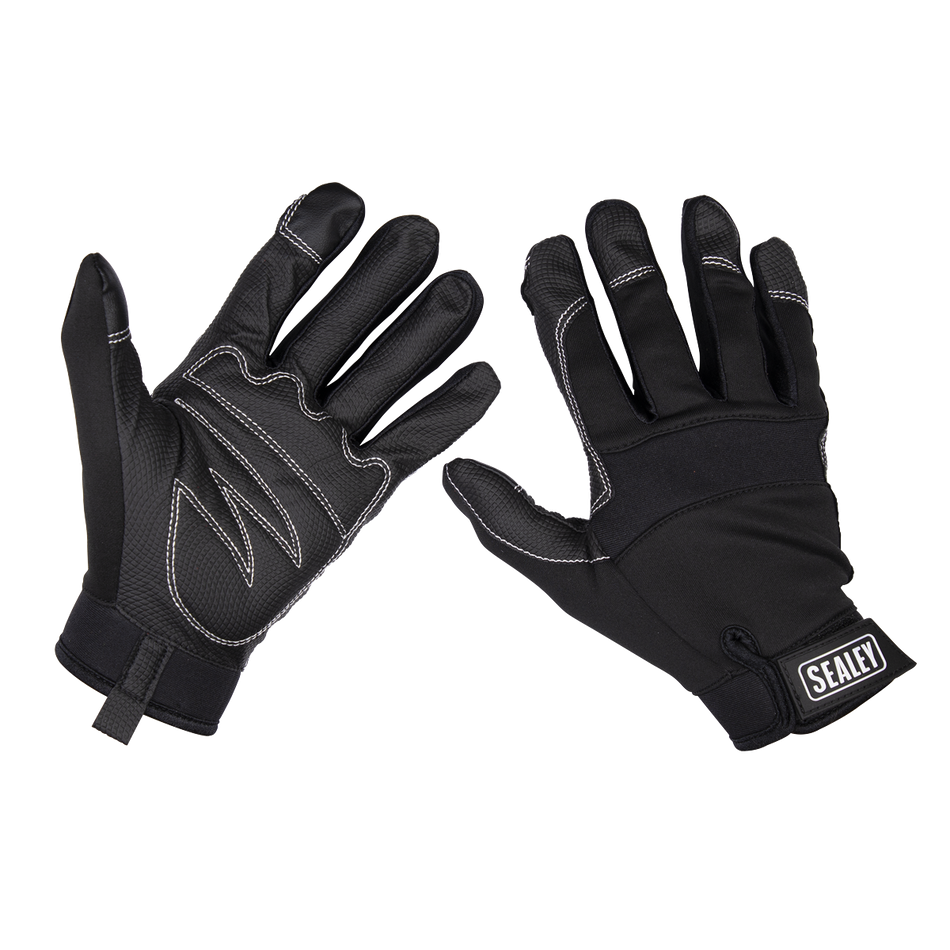 Sealey MG798XL Light Palm Tactouch Mechanic's Gloves - X-Large