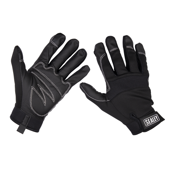 Sealey MG798XL Light Palm Tactouch Mechanic's Gloves - X-Large