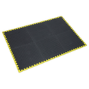 Sealey MIC1218Y3 1240 x 1825mm Interlocking EVA Foam Workshop Mat Set with Hi-Vis Edges