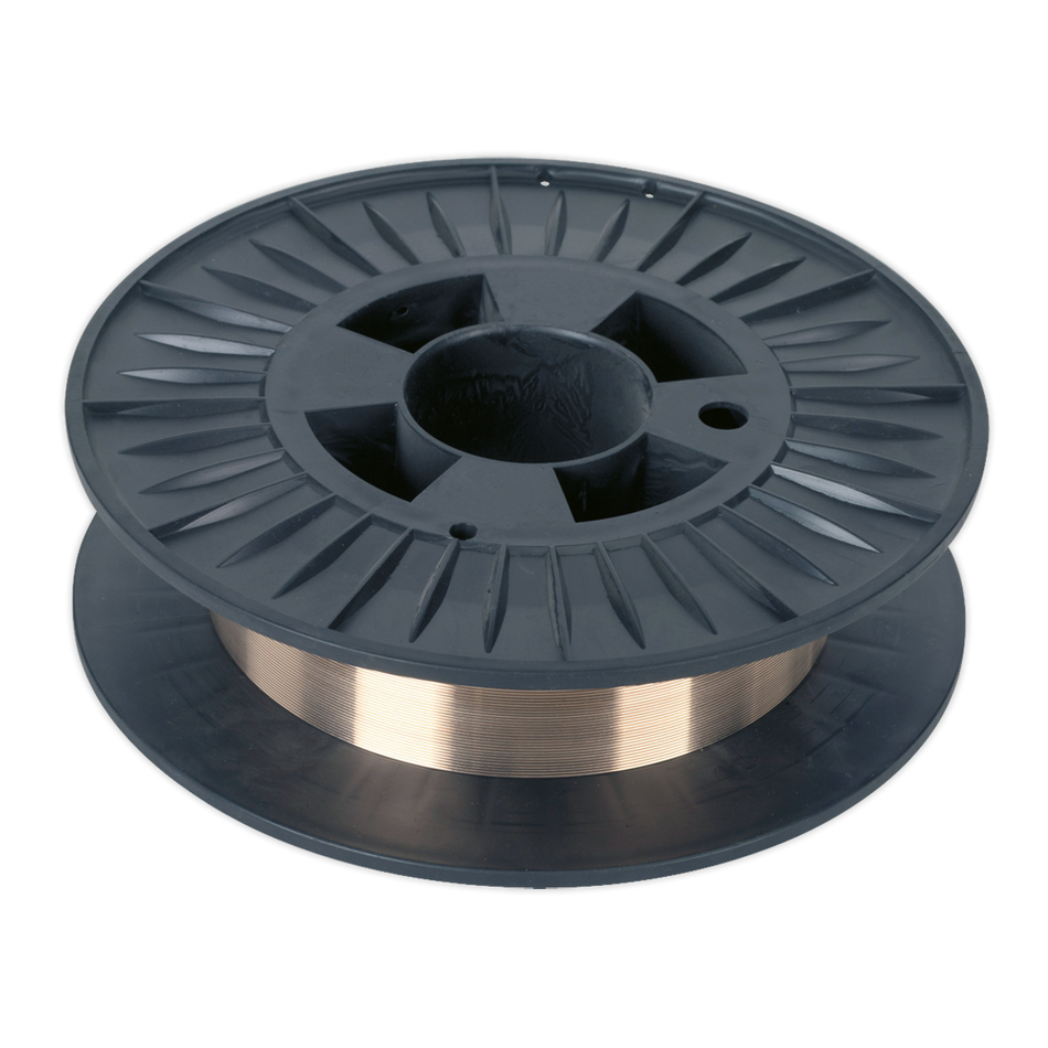 Sealey MIG/4K/BW08 4kg Copper Silicone Bronze Welding Wire 0.8mm C9 Grade