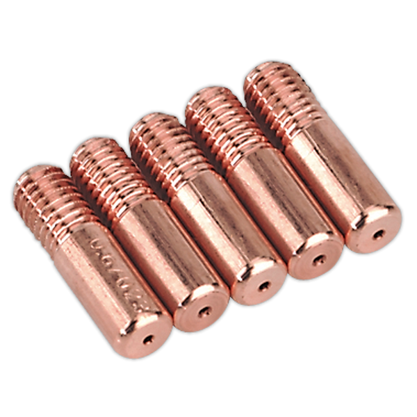 Sealey MIG952 Contact Tip 0.8mm MB14 - Pack of 5