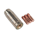 Sealey MIG954 Conical Nozzle x 1 Contact Tip 0.8mm x 3 MB14