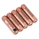 Sealey MIG957 Contact Tip 0.8mm MB15 - Pack of 5