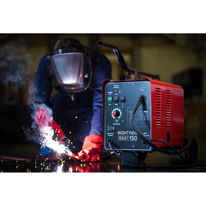Sealey MIGHTYMIG150 150A Professional Gas/No-Gas MIG Welder