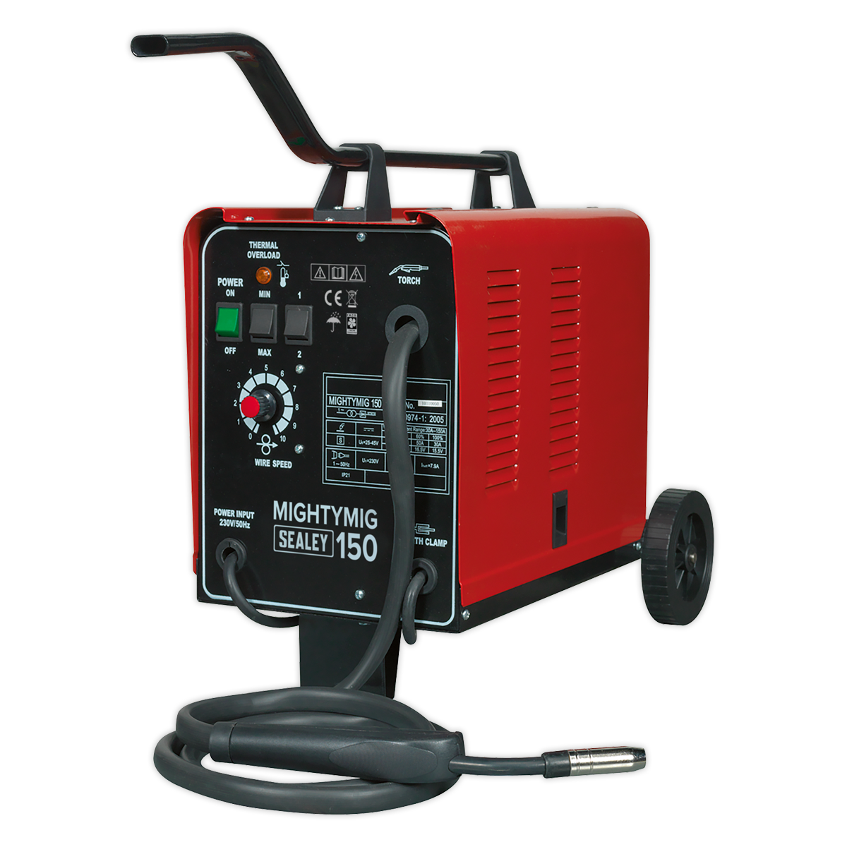 Sealey MIGHTYMIG150 150A Professional Gas/No-Gas MIG Welder