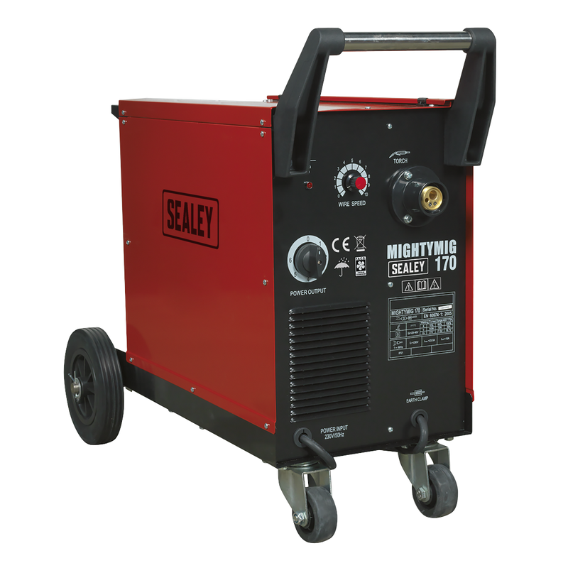 Sealey MIGHTYMIG170 170A Professional Gas/No-Gas MIG Welder with Euro Torch