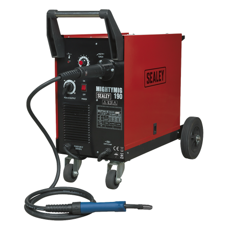 Sealey MIGHTYMIG190 190A Professional Gas/No-Gas MIG Welder with Euro Torch