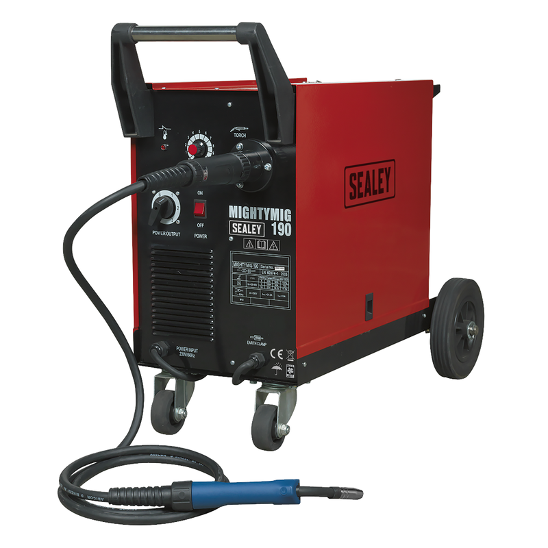 Sealey MIGHTYMIG190 190A Professional Gas/No-Gas MIG Welder with Euro Torch