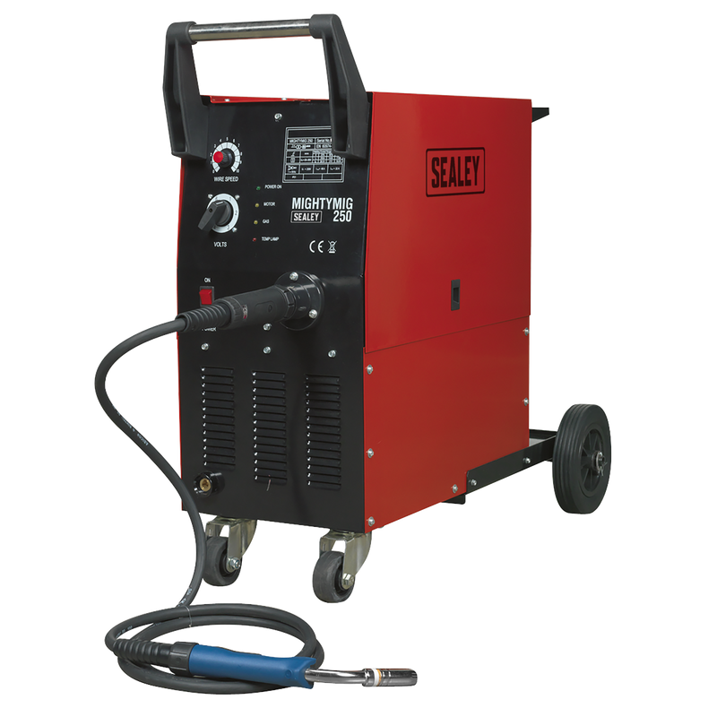 Sealey MIGHTYMIG250 250Amp Professional Gas/No-Gas MIG Welder with Euro Torch