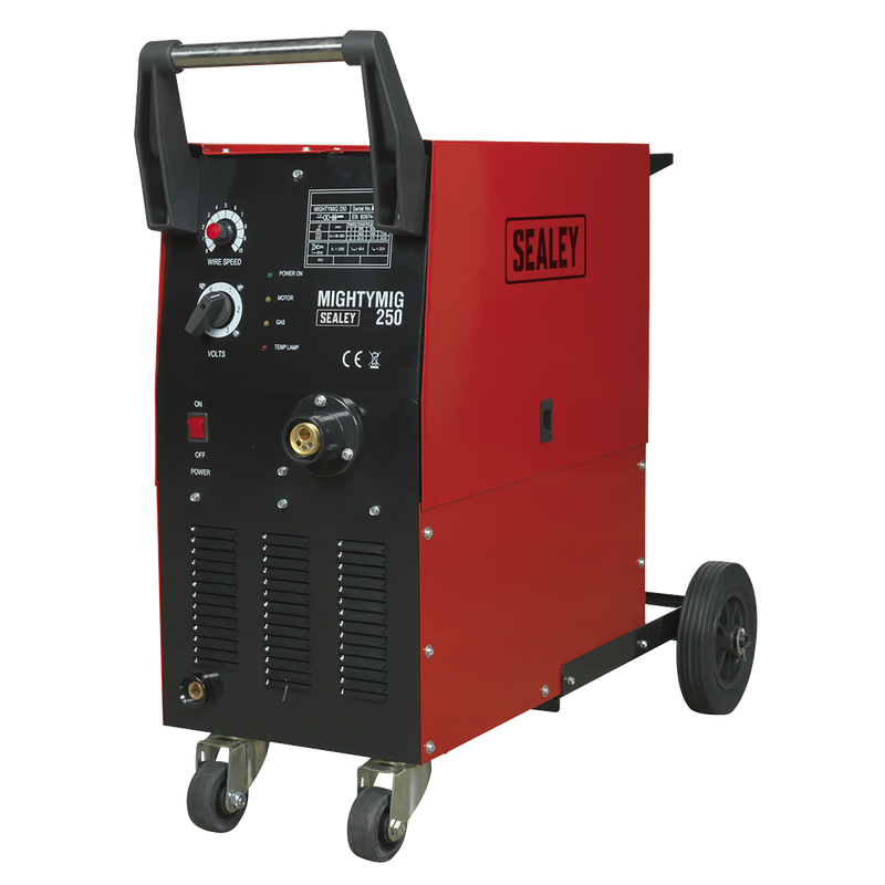 Sealey MIGHTYMIG250 250Amp Professional Gas/No-Gas MIG Welder with Euro Torch