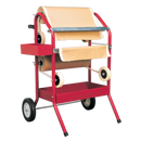 Sealey MK66 Masking Paper Dispenser Trolley 2 x 450mm Rolls