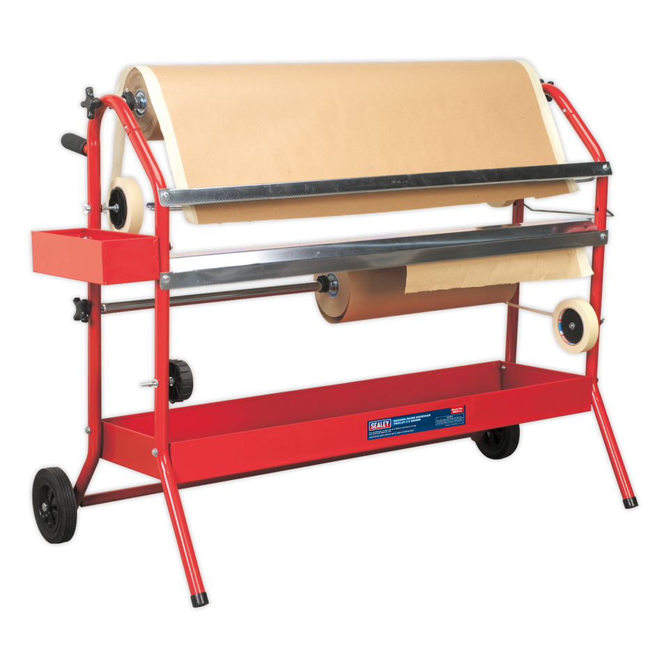 Sealey MK67 Masking Paper Dispenser Trolley 2 x 900mm