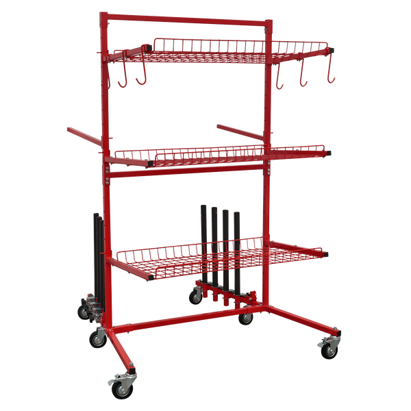 Sealey MK75 Parts Cart with Panel Train