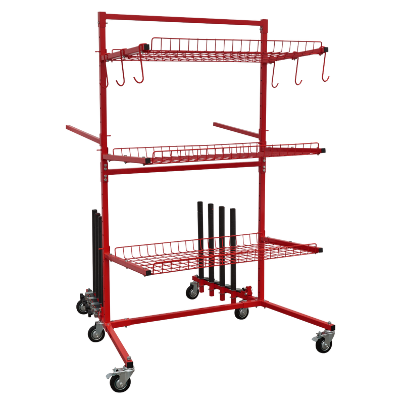 Sealey MK75 Parts Cart with Panel Train