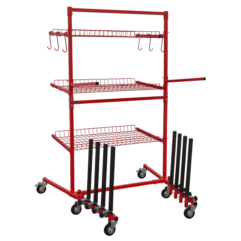 Sealey MK75 Parts Cart with Panel Train