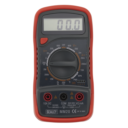 Sealey MM20 8-Function Digital Multimeter with Thermocouple