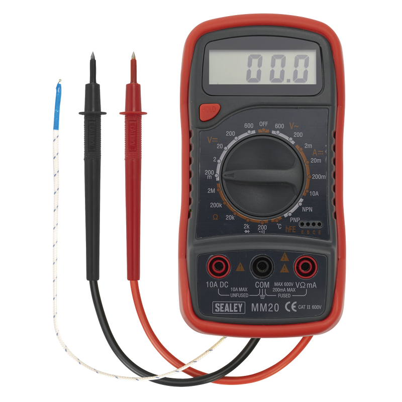 Sealey MM20 8-Function Digital Multimeter with Thermocouple