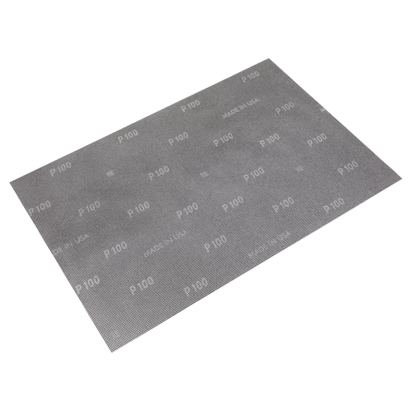 Sealey MOS1218100 12 x 18" 100 Grit Mesh Orbital Screen Sheets - Pack of 10