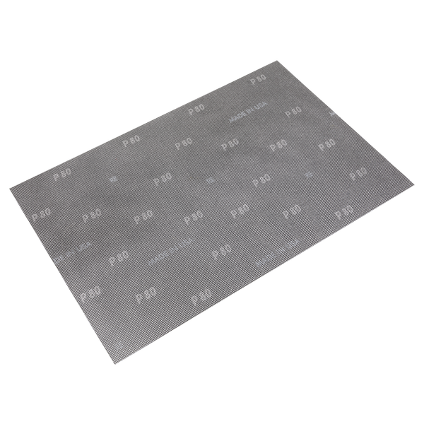 Sealey MOS121880 12 x 18" 80 Grit Mesh Orbital Screen Sheets - Pack of 10