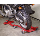 Sealey MS0630 Motorcycle Dolly Rear Wheel - Side Stand Type