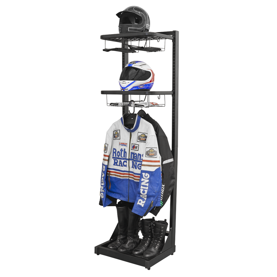 Sealey MS081FS Motorcycle Helmet & Gear Tidy Freestanding