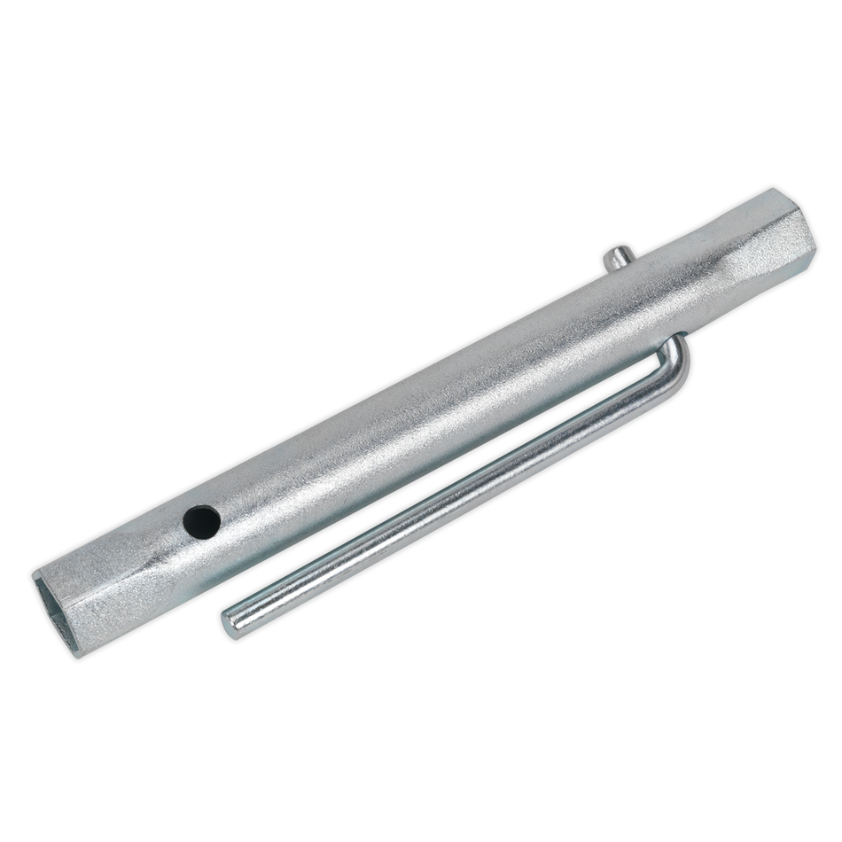 Sealey MS157 16/18mm Double End Long Reach Spark Plug Box Spanner with L-Bar