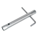 Sealey MS157 16/18mm Double End Long Reach Spark Plug Box Spanner with L-Bar