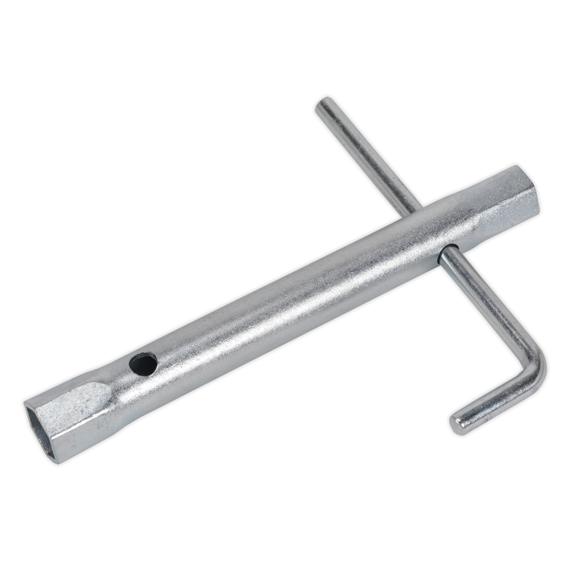 Sealey MS160 14/16mm Double End Long Reach Spark Plug Box Spanner with L-Bar