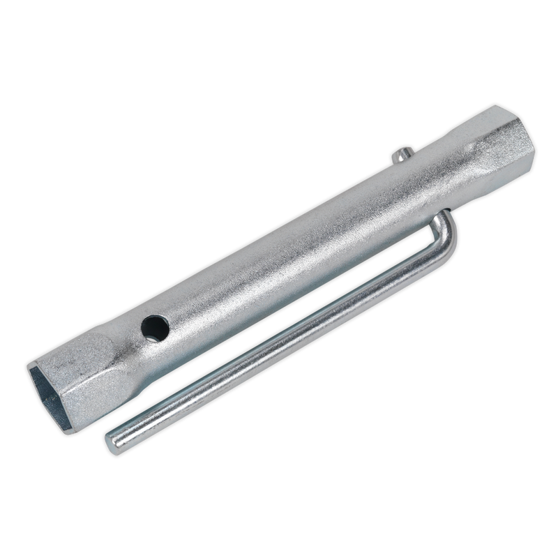 Sealey MS161 18/21mm Double End Long Reach Spark Plug Box Spanner with L-Bar