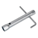 Sealey MS161 18/21mm Double End Long Reach Spark Plug Box Spanner with L-Bar