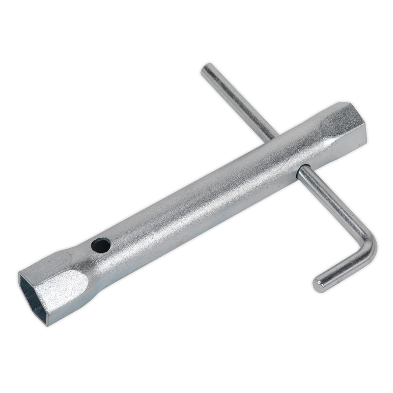 Sealey MS161 18/21mm Double End Long Reach Spark Plug Box Spanner with L-Bar