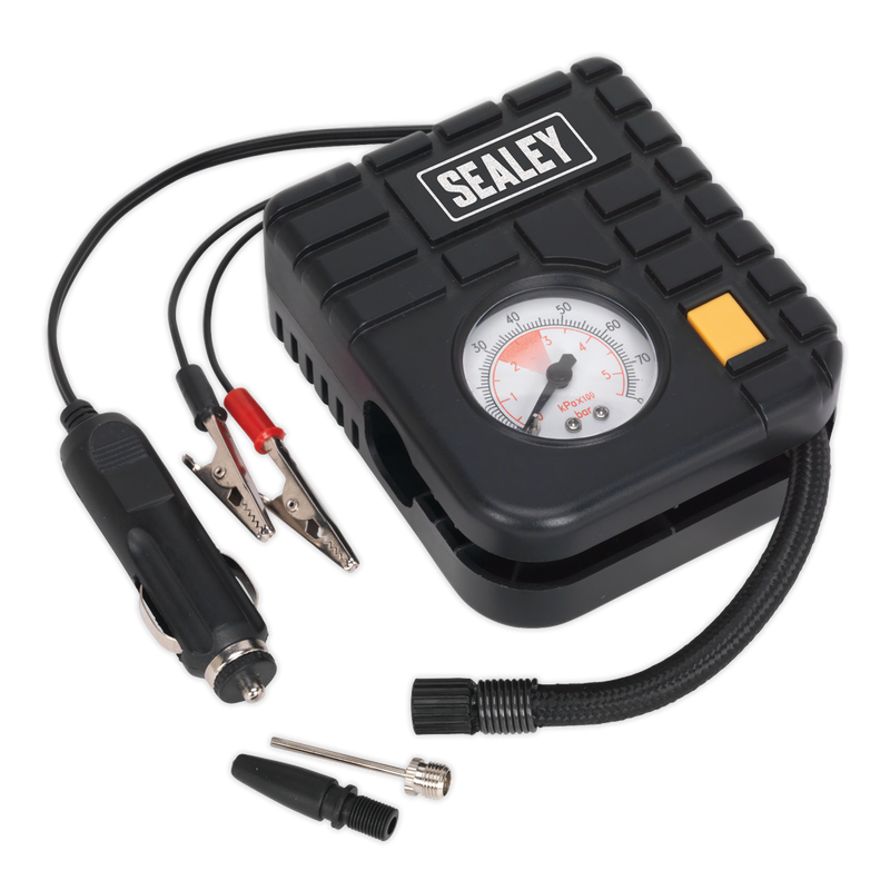 Sealey MS163 12V Micro Air Compressor with Work Light