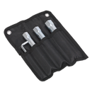 Sealey MS165 3pc Double End Long Reach Spark Plug Box Spanner Set