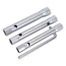 Sealey MS165 3pc Double End Long Reach Spark Plug Box Spanner Set