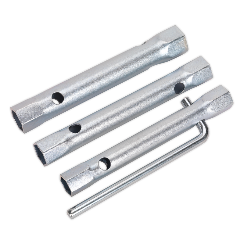 Sealey MS165 3pc Double End Long Reach Spark Plug Box Spanner Set