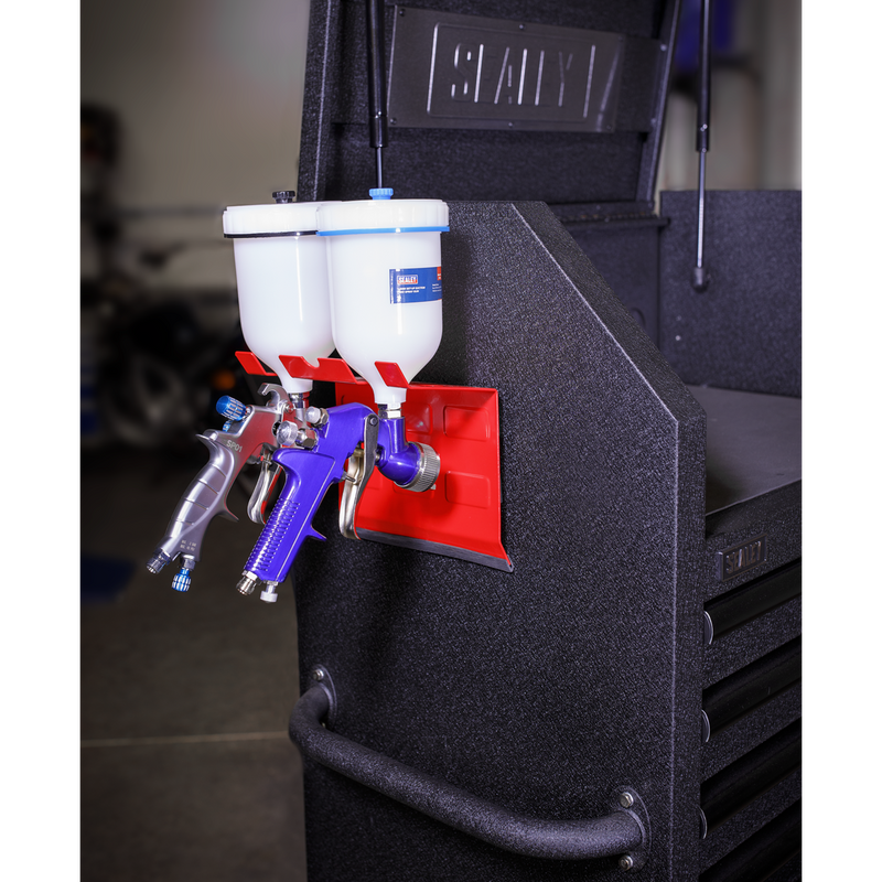 Sealey MSH03 Magnetic Spray Gun Holder - 2 Gun