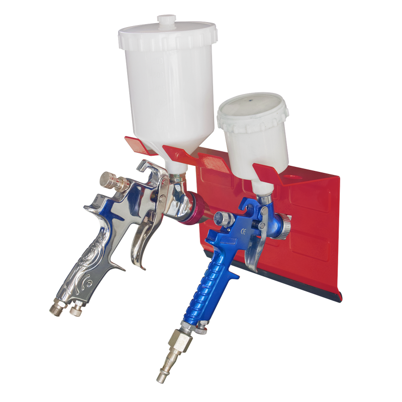 Sealey MSH03 Magnetic Spray Gun Holder - 2 Gun