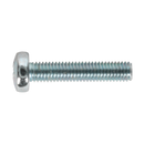 Sealey MSP525 M5 x 25mm Pan Head Pozi Machine Screw DIN 7985Z - Pack of 50