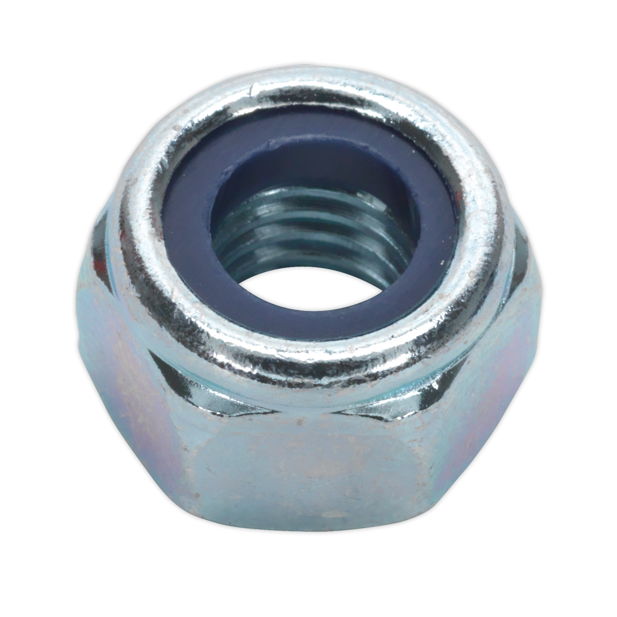 Sealey NLN10 Zinc Plated Nylon Locknut DIN 982 - M10 - Pack of 100