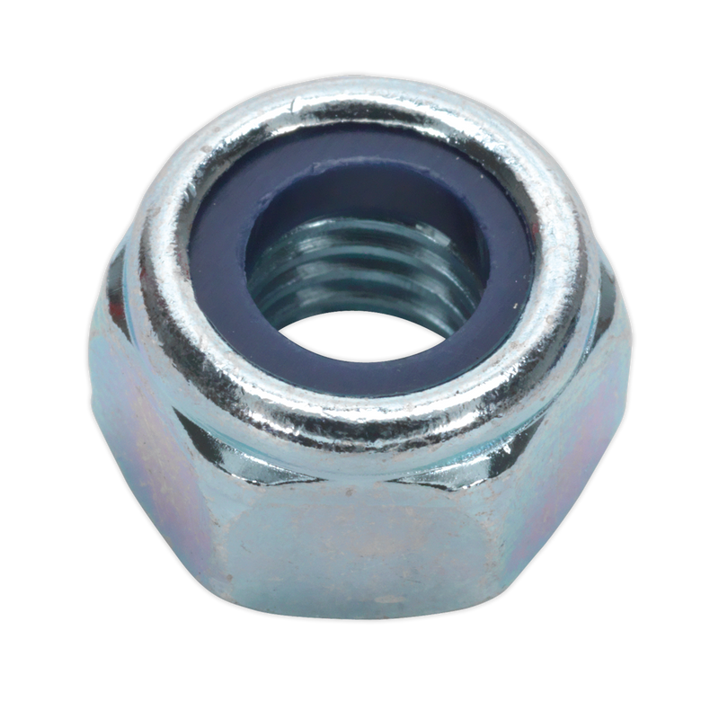 Sealey NLN10 Zinc Plated Nylon Locknut DIN 982 - M10 - Pack of 100