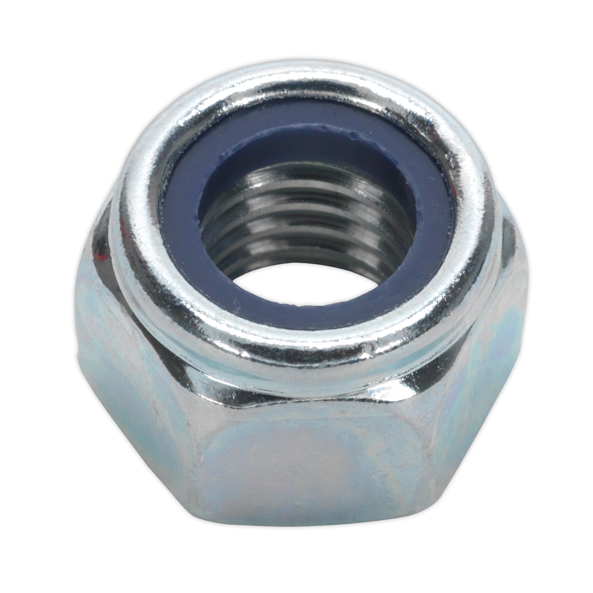 Sealey NLN12 Zinc Plated Nylon Locknut DIN 982 - M12 - Pack of 25