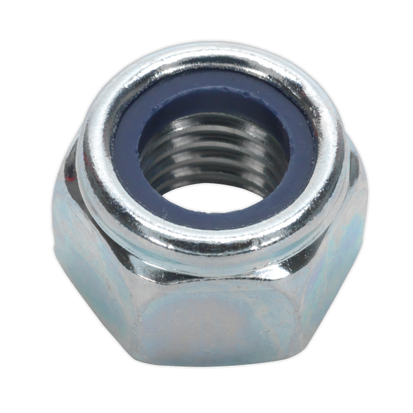 Sealey NLN12 Zinc Plated Nylon Locknut DIN 982 - M12 - Pack of 25