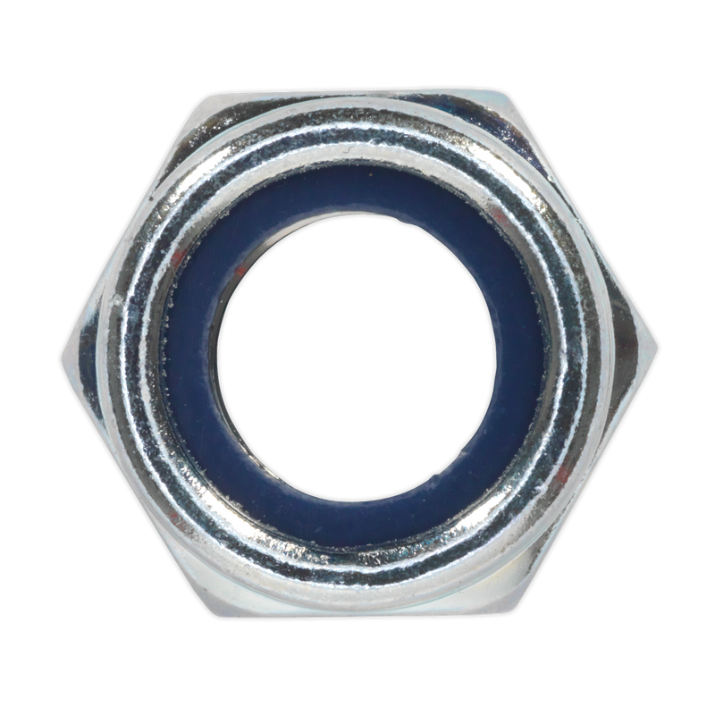 Sealey NLN12 Zinc Plated Nylon Locknut DIN 982 - M12 - Pack of 25