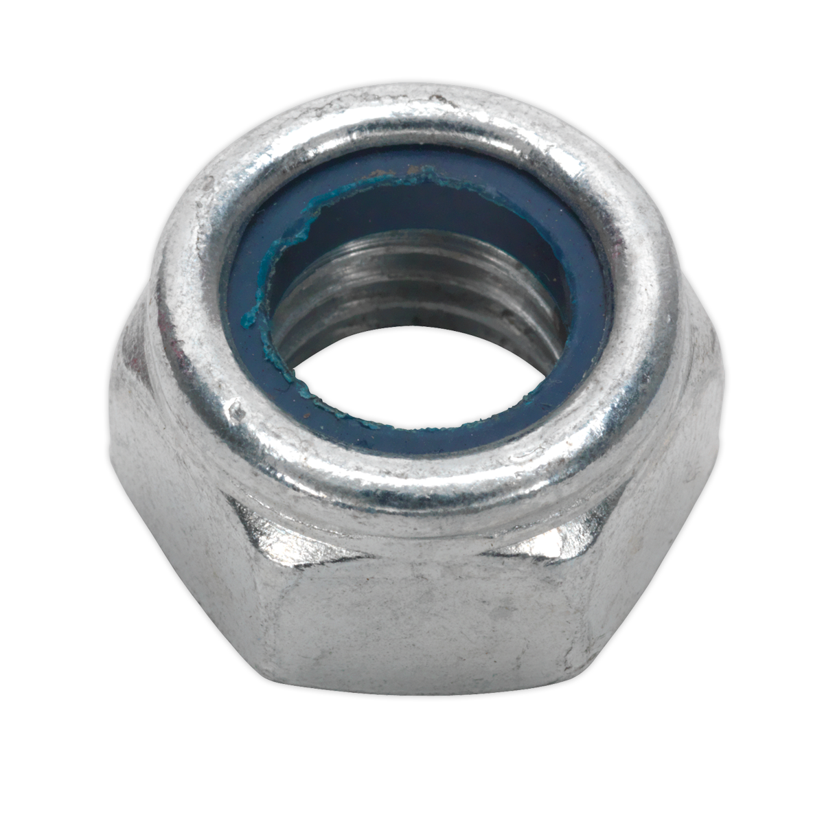 Sealey NLN14 Zinc Plated Nylon Locknut DIN 982 - M14 - Pack of 25
