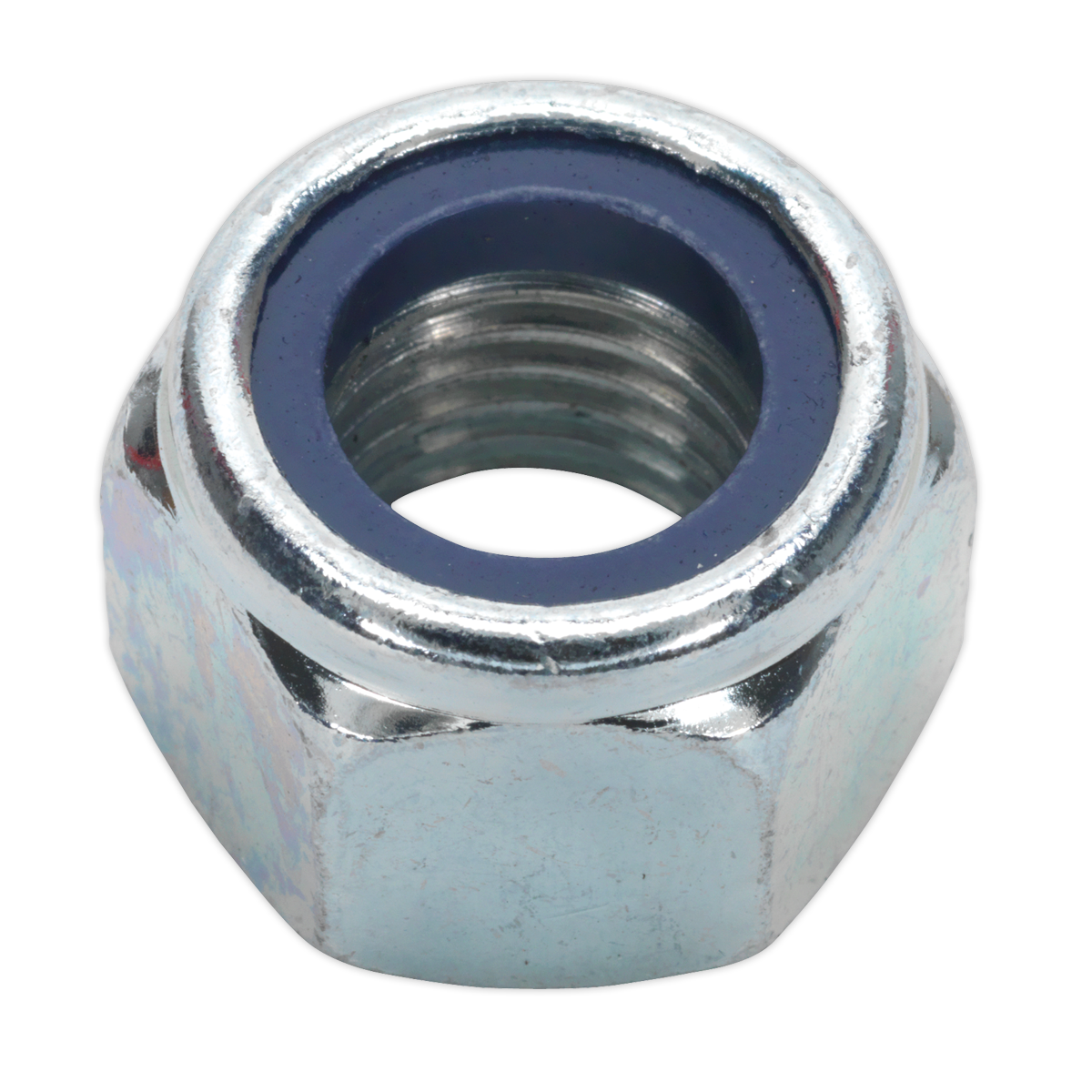 Sealey NLN16 Zinc Plated Nylon Locknut DIN 982 - M16 - Pack of 25
