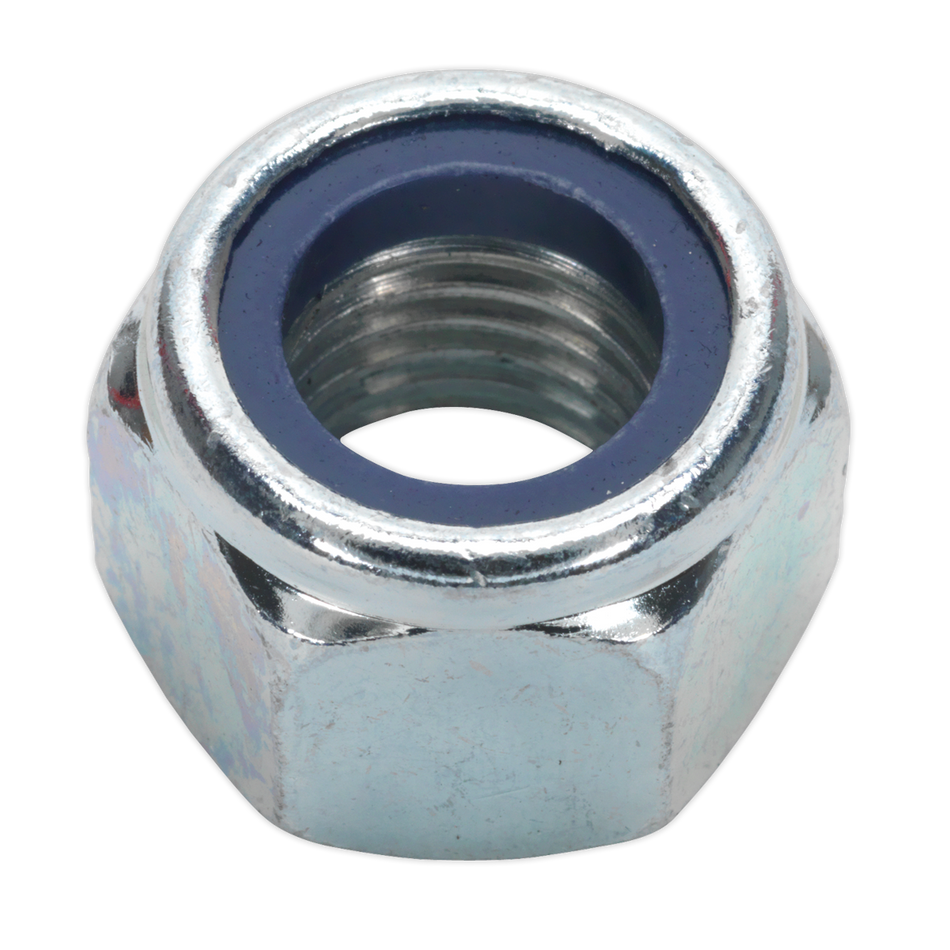 Sealey NLN16 Zinc Plated Nylon Locknut DIN 982 - M16 - Pack of 25